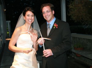 Lindsay and Steven on their wedding day