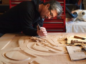 Roy carving