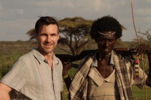 On location for 'The Perfect Runner,' at the birthplace of Homo sapiens