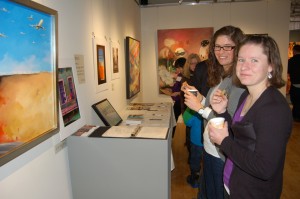 Art connoisseurs and ultimate Frisbee champions Kate Werry (left) and Danielle Fortin (Danielle will play for Team Canada at the 2013 World Games)